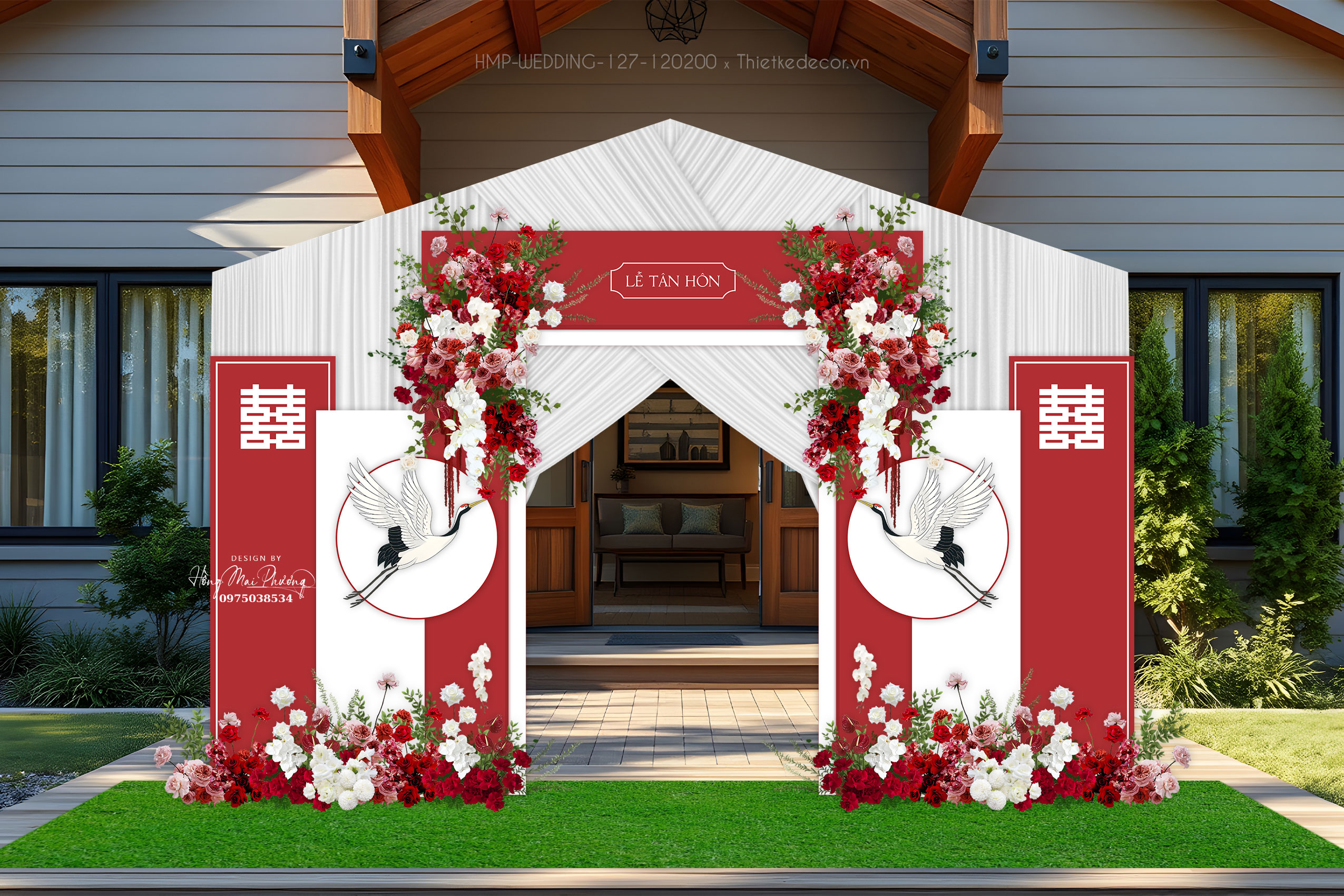 File thiết kế Cổng cưới- trang trí tiệc cưới đẹp